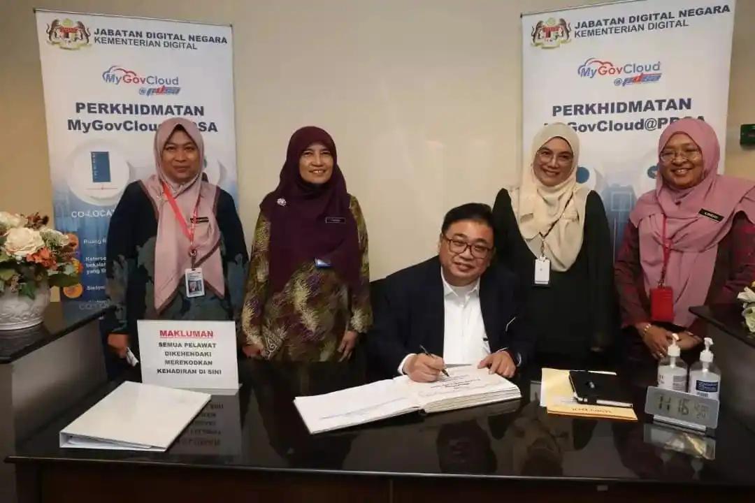 Lawatan YBhg. Tuan Fabian Bigar, Ketua Setiausaha Kementerian Digital ke Jabatan Digital Negara (JDN) di Cyberjaya, Selangor. Pada 2 Ogos 2024. 